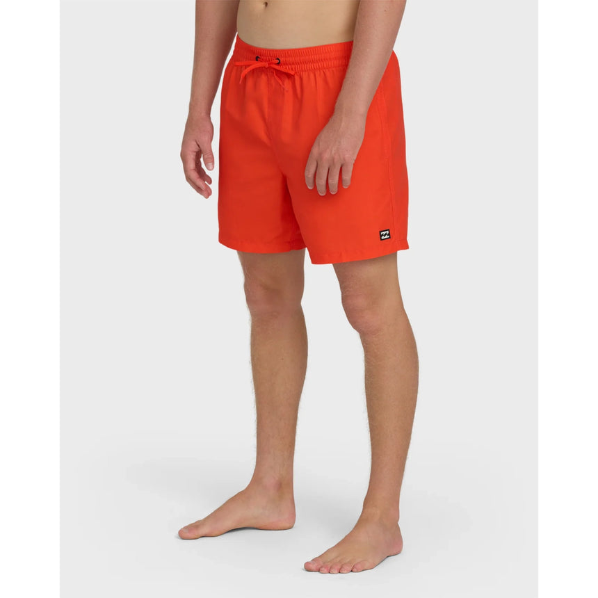 Billabong Billabong Men's All Day Laybacks 16" Trunks - Fiesta Red Fiesta Red S Mens Elastic Swim Trunks