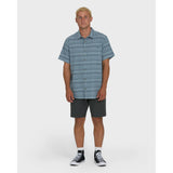 Billabong Billabong Men's All Day Stripe Short Sleeve Shirt - Blue Fog Blue Fog S Mens Button Up Short Sleeve Shirts