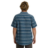 Billabong Billabong Men's All Day Stripe Short Sleeve Shirt - Dark Denim Dark Denim L Mens Button Up Short Sleeve Shirts