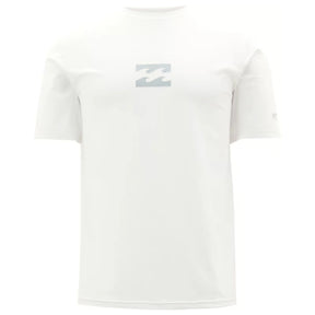 Billabong Billabong Men's All Day Wave Loose Fit Short Sleeve Rashguard - White White S Mens Button Up Short Sleeve Shirts