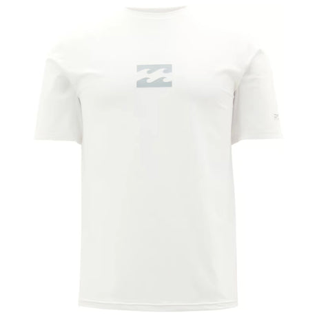 Billabong Billabong Men's All Day Wave Loose Fit Short Sleeve Rashguard - White White S Mens Button Up Short Sleeve Shirts
