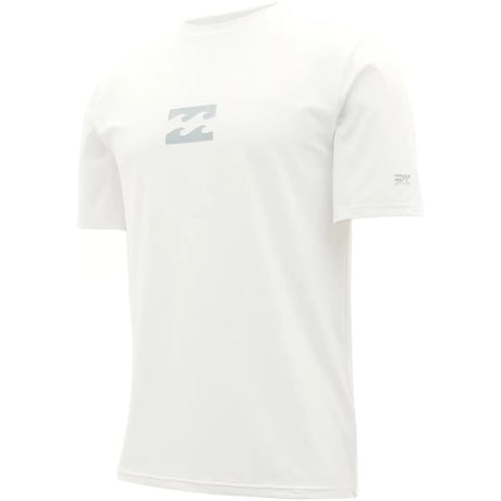 Billabong Billabong Men's All Day Wave Loose Fit Short Sleeve Rashguard - White White S Mens Button Up Short Sleeve Shirts