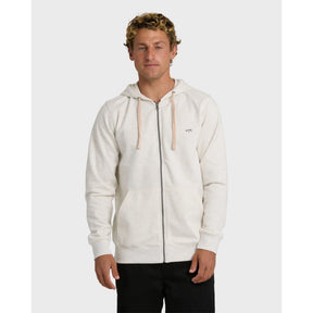 Billabong Billabong Men's All Day Zip Front Hoodie - Oatmeal Heather Oatmeal Heather. M Mens Full Zip Hoodies