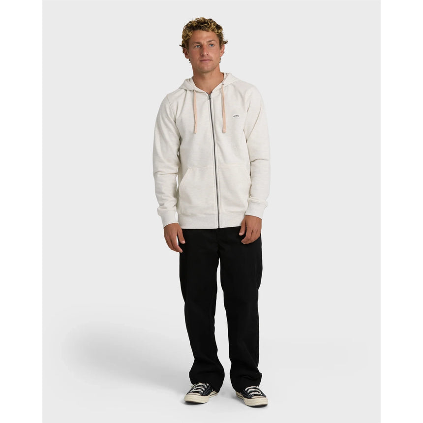 Billabong Billabong Men's All Day Zip Front Hoodie - Oatmeal Heather Oatmeal Heather. M Mens Full Zip Hoodies