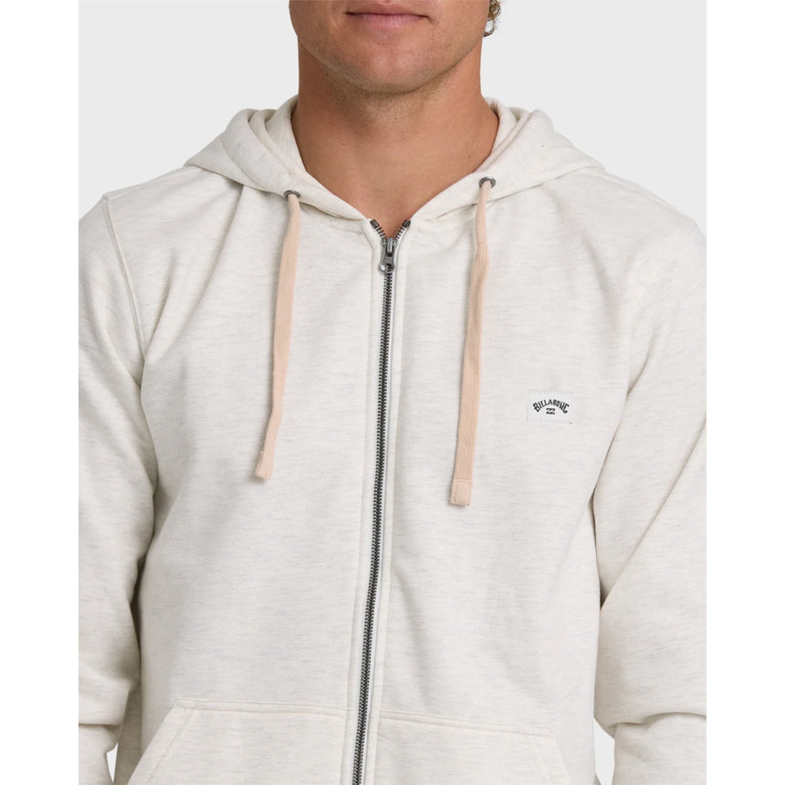 Billabong Billabong Men's All Day Zip Front Hoodie - Oatmeal Heather Oatmeal Heather. M Mens Full Zip Hoodies