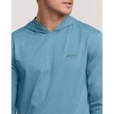Billabong Billabong Men's Arch Mesh UPF 50 Long Sleeve Hooded Surf Tee - Baby Blue Baby Blue S Mens Full Zip Hoodies