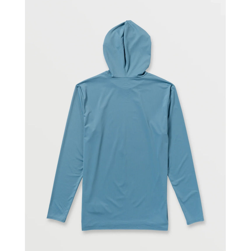 Billabong Billabong Men's Arch Mesh UPF 50 Long Sleeve Hooded Surf Tee - Baby Blue Baby Blue S Mens Full Zip Hoodies