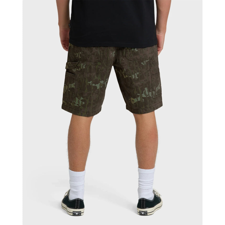 Billabong Billabong Men's Bad Dog Elastic Shorts - Green Camo Green Camo S Mens Elastic Swim Trunks