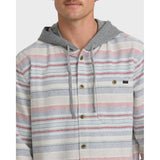 Billabong Billabong Men's Baja Long Sleeve Flannel Shirt - Off White Off White S Mens Flannel Long Sleeve Shirts