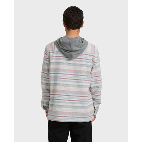 Billabong Billabong Men's Baja Long Sleeve Flannel Shirt - Off White Off White S Mens Flannel Long Sleeve Shirts