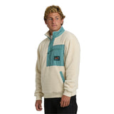Billabong Billabong Men's Boundary Peak Mock Neck Fleece Sweatshirt - Oatmeal Oatmeal M Mens Long Sleeve T-Shirts