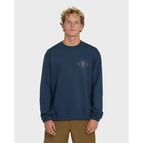 Billabong Billabong Men's Compass Crewneck Sweatshirt - Dark Blue Dark Blue S Mens Crew Sweatshirt