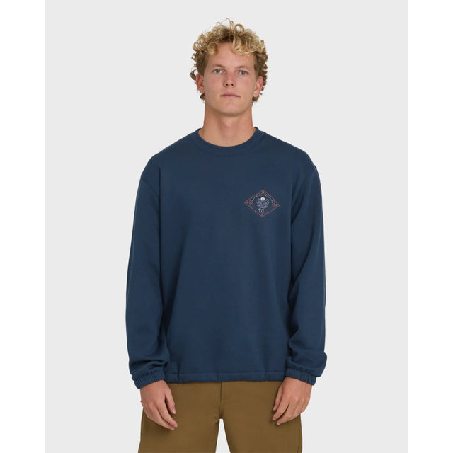Billabong Billabong Men's Compass Crewneck Sweatshirt - Dark Blue Dark Blue S Mens Crew Sweatshirt