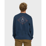 Billabong Billabong Men's Compass Crewneck Sweatshirt - Dark Blue Dark Blue S Mens Crew Sweatshirt
