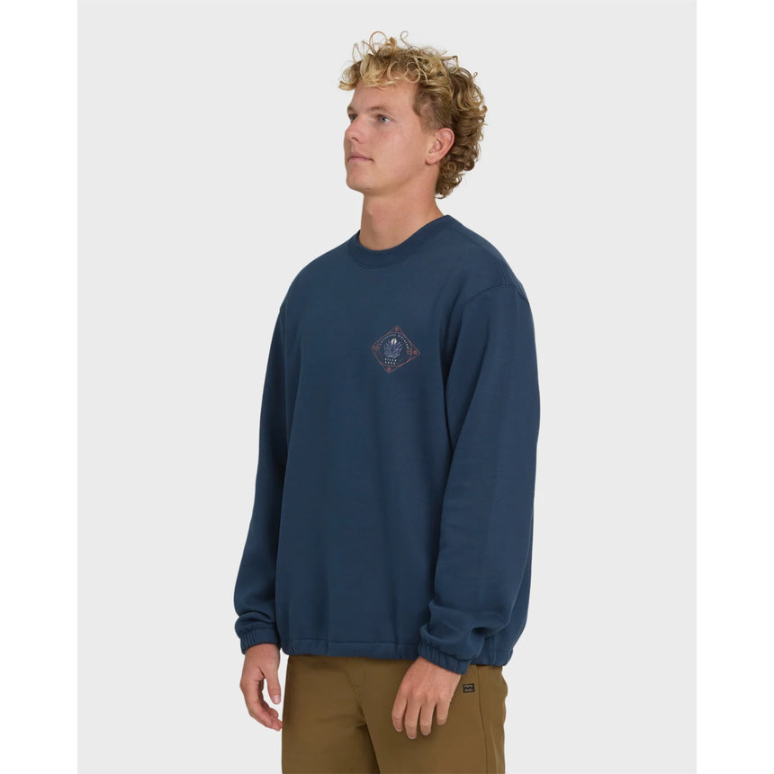 Billabong Billabong Men's Compass Crewneck Sweatshirt - Dark Blue Dark Blue S Mens Crew Sweatshirt