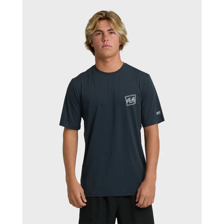 Billabong Billabong Men's Crayon Wave Loose Fit Short Sleeve Surf Tee - Navy Navy L Mens Button Up Short Sleeve Shirts