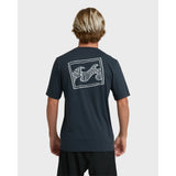 Billabong Billabong Men's Crayon Wave Loose Fit Short Sleeve Surf Tee - Navy Navy L Mens Button Up Short Sleeve Shirts