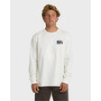 Billabong Billabong Men's Crayon Wave Premium Long Sleeve T-Shirt - Off White Off White S Mens Long Sleeve T-Shirts
