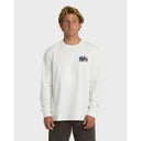 Billabong Billabong Men's Crayon Wave Premium Long Sleeve T-Shirt - Off White Off White S Mens Long Sleeve T-Shirts