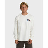 Billabong Billabong Men's Crayon Wave Premium Long Sleeve T-Shirt - Off White Off White S Mens Long Sleeve T-Shirts
