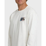 Billabong Billabong Men's Crayon Wave Premium Long Sleeve T-Shirt - Off White Off White S Mens Long Sleeve T-Shirts