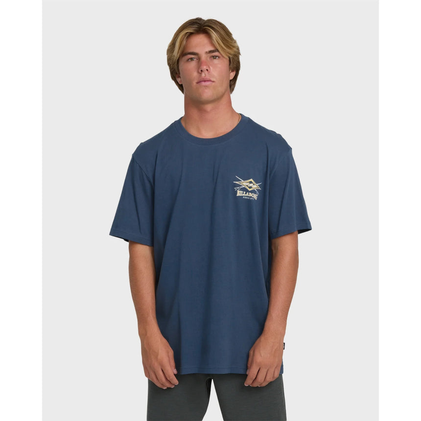 Billabong Billabong Men's Crossboards Premium Short Sleeve Knit T-Shirt - Dark Denim Dark Denim S Mens T-Shirts