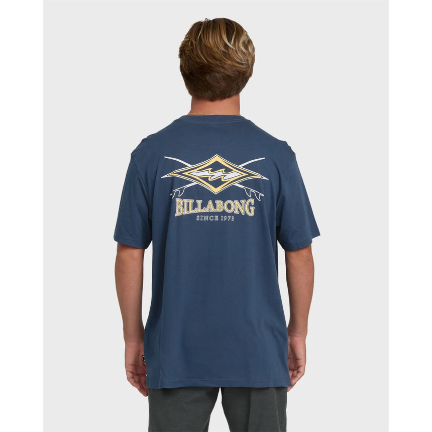 Billabong Billabong Men's Crossboards Premium Short Sleeve Knit T-Shirt - Dark Denim Dark Denim S Mens T-Shirts