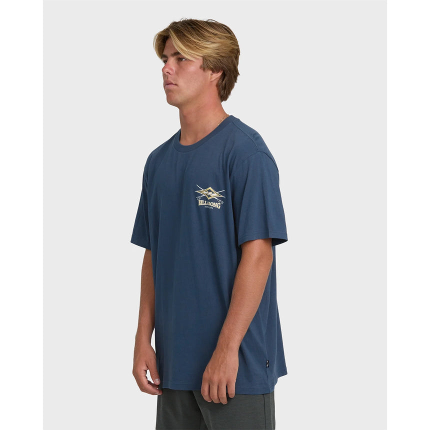 Billabong Billabong Men's Crossboards Premium Short Sleeve Knit T-Shirt - Dark Denim Dark Denim S Mens T-Shirts