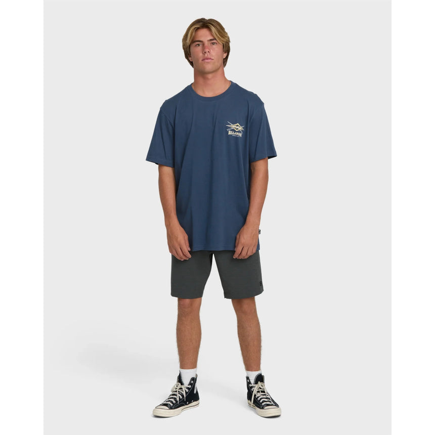 Billabong Billabong Men's Crossboards Premium Short Sleeve Knit T-Shirt - Dark Denim Dark Denim S Mens T-Shirts