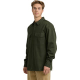 Billabong Billabong Men's Fort Garage Long Sleeve Shirt - Olive Olive S Mens Button Up Long Sleeve Shirts