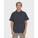 Billabong Billabong Men's Garage Sandon Jacquard Short Sleeve Woven Shirt - True Navy True Navy S Mens Button Up Short Sleeve Shirts