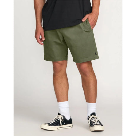 Billabong Billabong Men's Larry Laybacks 19" Twill Shorts - Olive Olive S Mens Elastic Swim Trunks