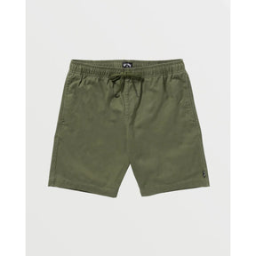 Billabong Billabong Men's Larry Laybacks 19" Twill Shorts - Olive Olive S Mens Elastic Swim Trunks
