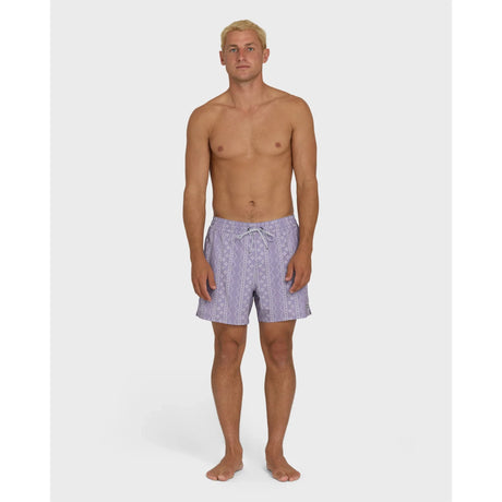 Billabong Billabong Men's Lineup Laybacks 16" Trunks - Purple Ash Purple Ash S Mens Elastic Swim Trunks