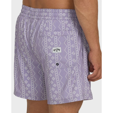 Billabong Billabong Men's Lineup Laybacks 16" Trunks - Purple Ash Purple Ash S Mens Elastic Swim Trunks
