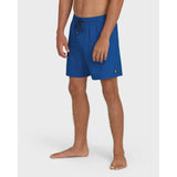Billabong Billabong Men's Lineup Solid Layback 16" Trunks - Deep Ocean Deep Ocean S Mens Elastic Swim Trunks