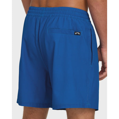 Billabong Billabong Men's Lineup Solid Layback 16" Trunks - Deep Ocean Deep Ocean S Mens Elastic Swim Trunks