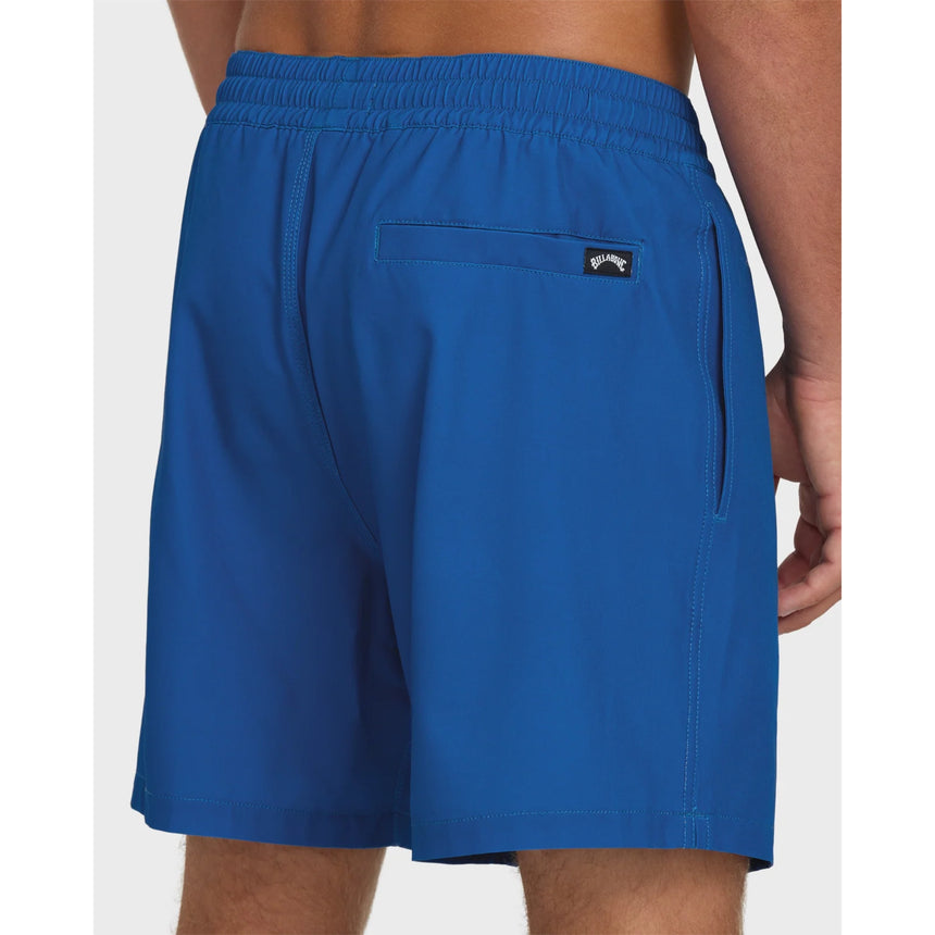 Billabong Billabong Men's Lineup Solid Layback 16" Trunks - Deep Ocean Deep Ocean S Mens Elastic Swim Trunks
