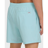 Billabong Billabong Men's Lineup Solid Layback 16" Trunks - Dusty Blue Dusty Blue S Mens Elastic Swim Trunks