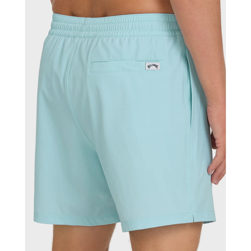 Billabong Billabong Men's Lineup Solid Layback 16" Trunks - Dusty Blue Dusty Blue S Mens Elastic Swim Trunks