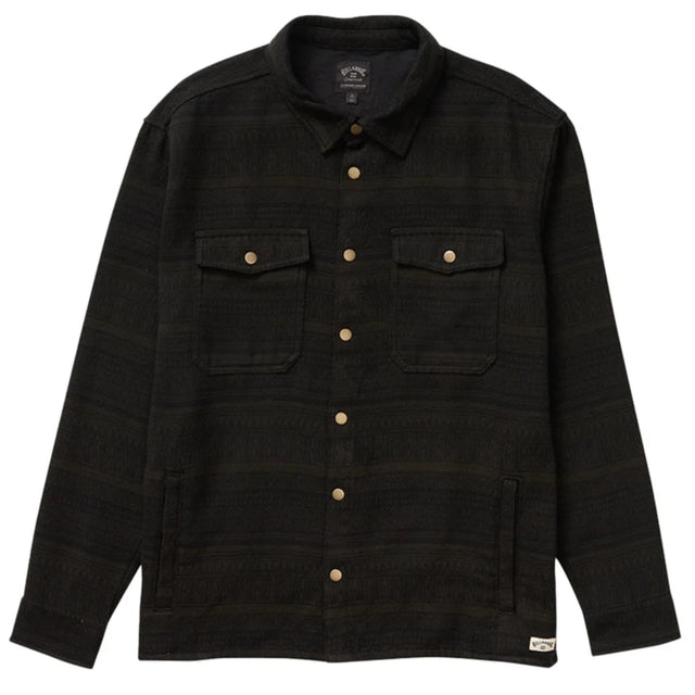 Billabong Billabong Men's Lodge Long Sleeve Button-Up Shirt - Dark Military Dark Military S Mens Button Up Long Sleeve Shirts
