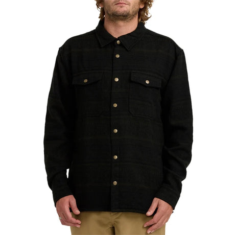 Billabong Billabong Men's Lodge Long Sleeve Button-Up Shirt - Dark Military Dark Military S Mens Button Up Long Sleeve Shirts