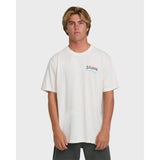 Billabong Billabong Men's Loner Wave Washed Premium Short Sleeve Knit T-Shirt - Off White Off White S Mens T-Shirts