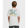 Billabong Billabong Men's Loner Wave Washed Premium Short Sleeve Knit T-Shirt - Off White Off White S Mens T-Shirts