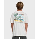 Billabong Billabong Men's Loner Wave Washed Premium Short Sleeve Knit T-Shirt - Off White Off White S Mens T-Shirts