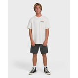 Billabong Billabong Men's Loner Wave Washed Premium Short Sleeve Knit T-Shirt - Off White Off White S Mens T-Shirts
