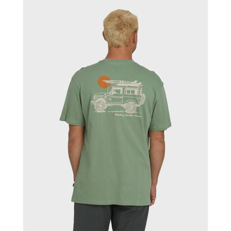 Billabong Billabong Men's Making Tracks Premium Short Sleeve Knit T-Shirt - Hedge Green Hedge Green S Mens T-Shirts