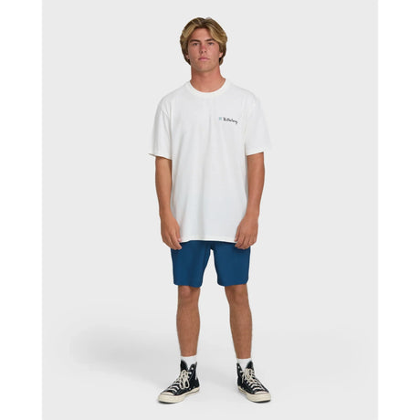 Billabong Billabong Men's Making Tracks Premium Short Sleeve Knit T-Shirt - Off White Off White S Mens T-Shirts