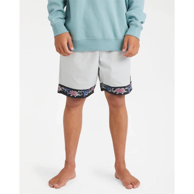 Billabong Billabong Men's Occy Larry Twill 17" Shorts - Silver Silver S Mens Elastic Swim Trunks