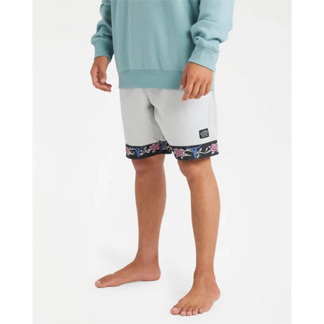 Billabong Billabong Men's Occy Larry Twill 17" Shorts - Silver Silver S Mens Elastic Swim Trunks